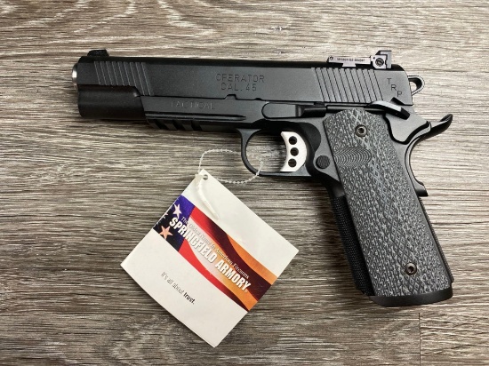 SPRINGFIELD ARMORY TACTICAL OPERATOR PISTOL, .45 ACP CAL., w/ CASE ...