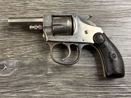 IVER JOHNSON MODEL 1900 NICKELED DA REVOLVER, .22 CAL., CIRCA PRE 1909 ...