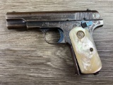 Colt 1903 Pocket Hammerless engraved/two piece factory pearl grips semi-auto pistol .32 Rimless Smokeless - Lot 239 - Dec 13, 2025 Firearm Auction