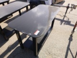 30X57 Welding Shop Table - Black