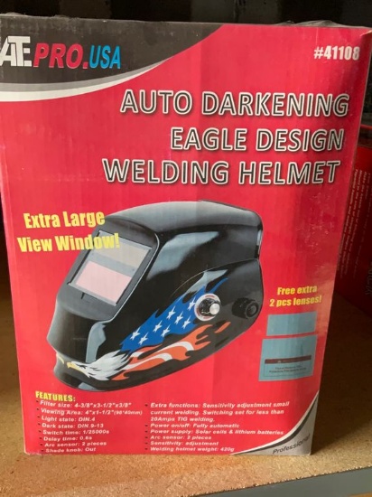Auto Darkening Eagle Design Welding Helmet