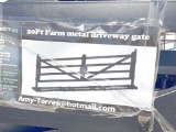 2022 20ft Farm Metal Driveway Gate