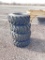Qty 4 12 - 16.5 Skidsteer Tires & Wheels