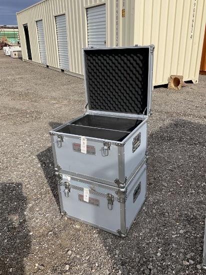 Qty (2) Equipment Storage Boxes