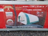 2023 Golden Mount- S203012R-300gsm PE Dome  Storage Shelter