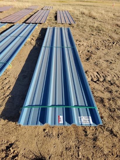 Qty (25) 16ft 26 Gauge Hawaiian Blue R Panels