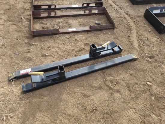 Qty 2 Clamp On Forks