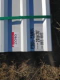 Qty (20) 20ft 29 Gauge Brite White PBU Panels