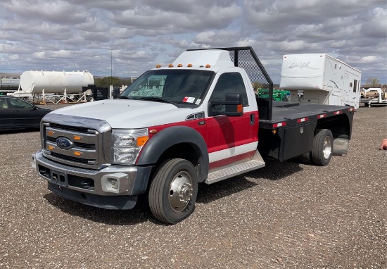 2016 Ford F450 Super Duty 4WD Diesel Flatbed Truck