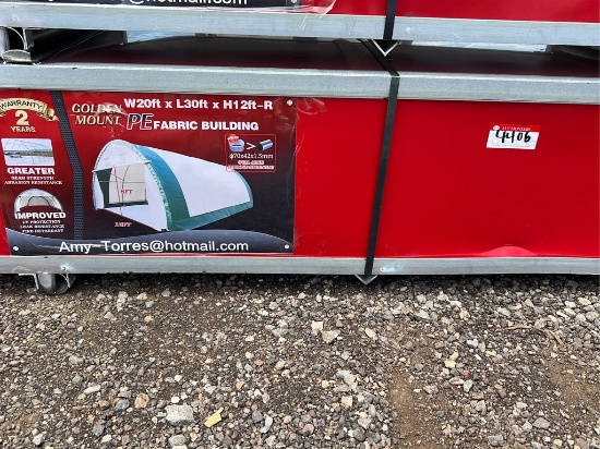 S203012R-300gsm PE Dome  Storage Shelter