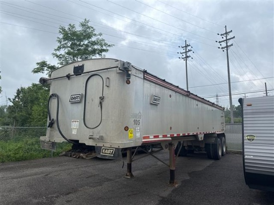 2006 East Genesis T/A Aluminum 3/4 Frame End Dump Trailer