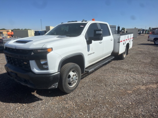 2021 Chevy 3500 HD 4X4 Diesel Utility Truck