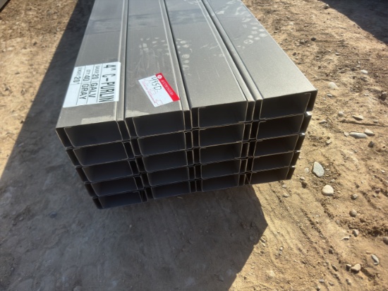 Qty 40 @ 20' SECONDARY 4''X2'' 20GA CEE PURLIN GALVALUME GRAY