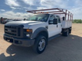 2008 Ford F550 Crew Cab 4x4 Flatbed Truck