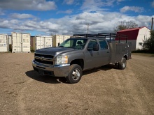 2008 Chevrolet 3500 HD Crew Cab 4x4 Utility Truck