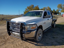 2012 Ram 3500 HD Crew Cab 4x4 Flatbed Truck