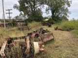 Various Truck & Trailer Axles, Scrap Metal Pieces