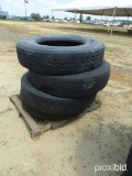 Pallet of 11R 24.5 Tires, 10 Hole Bud Wheels