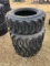 (4) 10-16.5 Skidsteer Tires