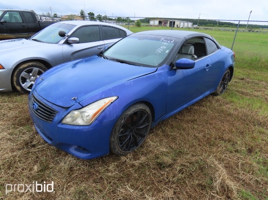 2011 Infiniti G37 BASE Vin JN1CV6FE98M951249 No Title, This Unit was Seized by the DTF and will come