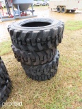 (4) 10-16.5 Skidsteer Tires