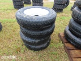 (4) ST 205/75R15 Radial Tires w/5 hole rims