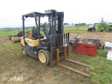 2005 Daewoo G30P Straight Mast Forklift, Gas or LP Engine, 5350 lb. capacity. 186 inch reach, 3 stag