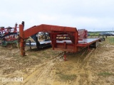 1998 Elite Gooseneck Trailer 25 ft. dove tail, ramps, 7000 lb axles, Vin 8461