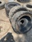 (4) Solid 33/12/20 Skidsteer Tires & Rims