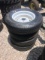 (4) 205/75-15 tires on 5 hole rims
