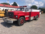 1985 Ford F700 Fire/Water Truck Vin 1FDPF70H5GBA54185 NO TITLE BOS ONLY Comes off the County!!!!!