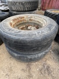 (2) 285/75R/24.5 Tires & Rims