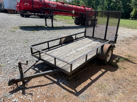 Utility Trailer 6x10 single axle fold down ramp No Title BOS ONLY