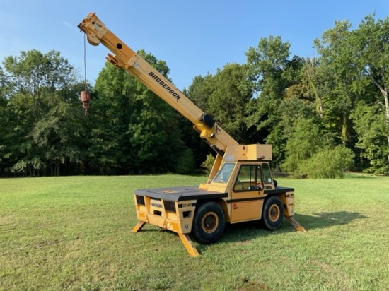 BRODERSON IC80-3F, BRODERSON IC-80-3F CARRY DECK CRANE SN:508337 powered by Cummins Di