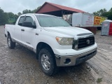 2008 Toyota Tundra 4x4,Double Cab, V/8 Gas Engine, Auto Trans. Vin 5TFBV54138X07236