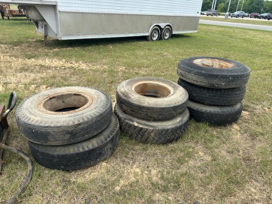(7) 10.00x20 Tires on rims
