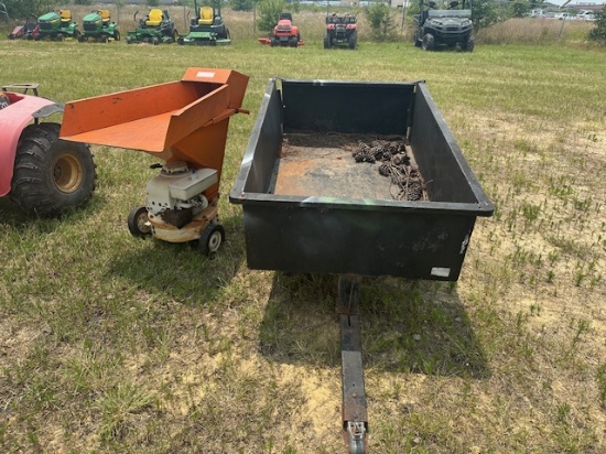 Wood Chipper and Utility Trailer