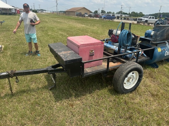 Utility Trailer with Air Compressor