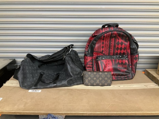 LV KEEPALL 50 TOTE,LV WALLET, MUNCHEN P9899
