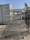 ROW OF 9 METAL RACKS