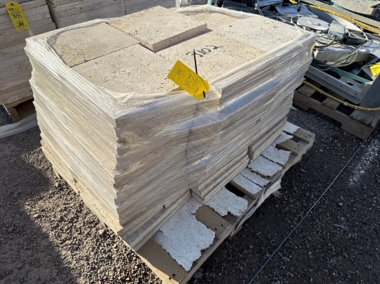 PALLET OF TRAVERTINE PAVERS