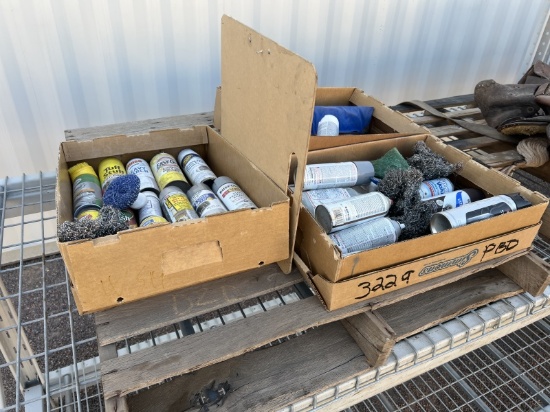 PALLET OF ASST AEROSOL PAINTS AND CLEANERS