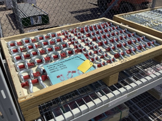PALLET OF HEAVY DUTY D-RING SHACKLES
