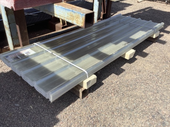 (30) 35IN X 8FT CLEAR POLYCARBONATE ROOF PANELS