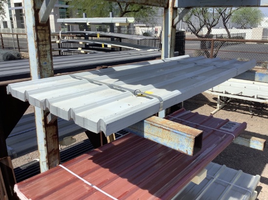 (70) 3FT X 8FT WHITE METAL ROOF PANELS