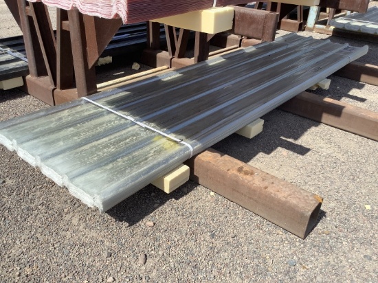 (30) 35IN X 12FT CLEAR POLYCARBONATE ROOF PANELS