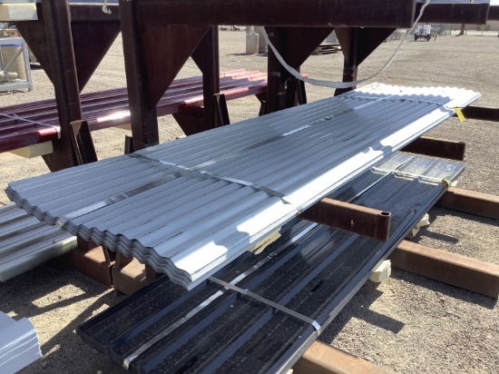 (70) 35IN X 12FT WHITE METAL ROOF PANELS