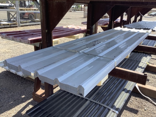 (70) 3FT X 12FT WHITE METAL ROOF PANELS