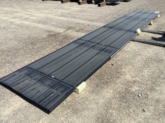 (20) 3FT X 20FT BLACK METAL ROOF PANELS
