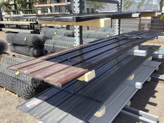 (30) 3FT X 16FT BROWN METAL ROOF PANELS